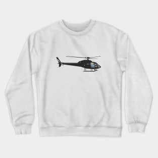 Black Light Helicopter Crewneck Sweatshirt